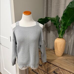 💕Chic Off-the-Shoulder Gray Sweater